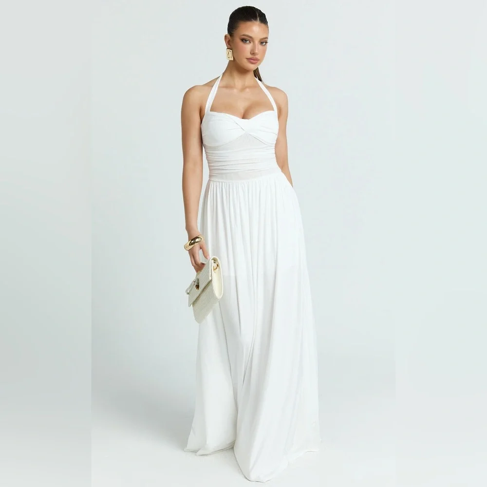 plus size clubwear dresses Showpo White Knit Long Sleeve Dress main image 0
